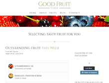 Tablet Screenshot of goodfruitguide.co.uk